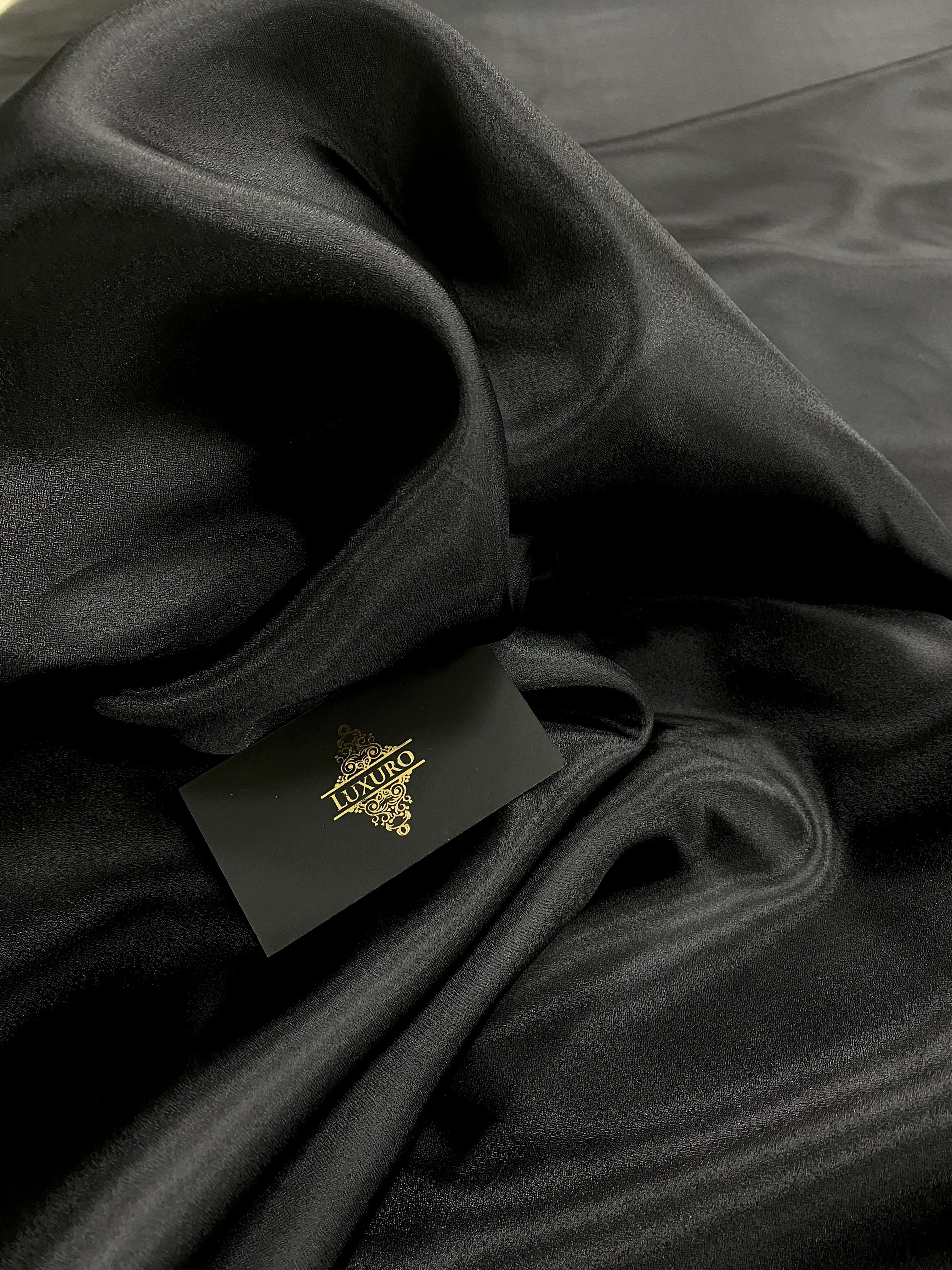 Organza Sidefata Neagra -  3 m Latime