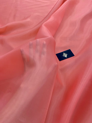 Organza Korallszínű Gyöngyházfényű - 3 m Szélesség