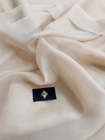 Organza világos bézs gyöngyház - 3 m szélesség