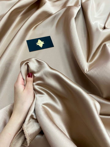 Tafta Fixa Premium Sidefata Nude Inchis