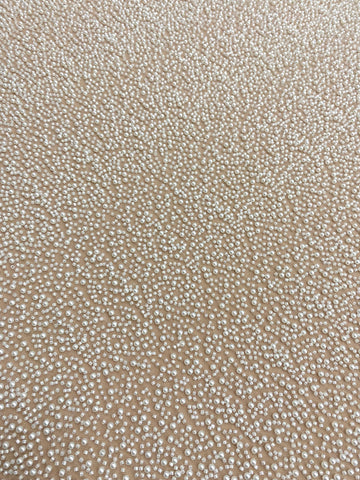 Dantela Couture Ivory cu Model General, cu Perle si Margele