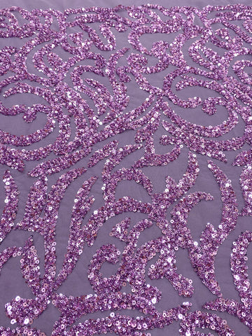 Dantela Couture Pudra cu Model Geometric, cu Margele si Paiete