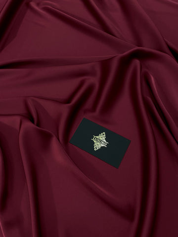 Szatén Rugalmas Selymes Prémium Bordeaux