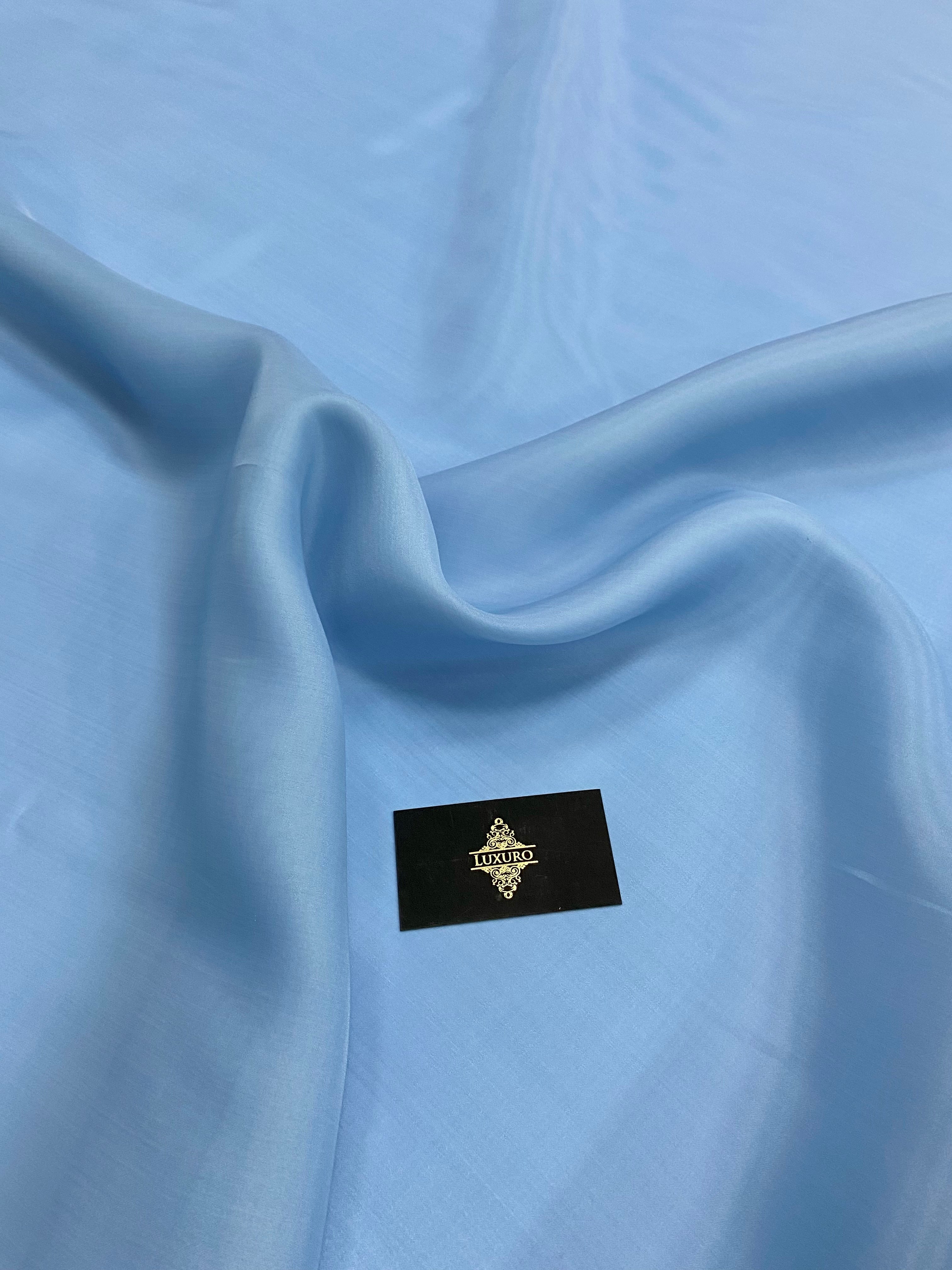Organza gyöngyházkék - 3 m szélesség