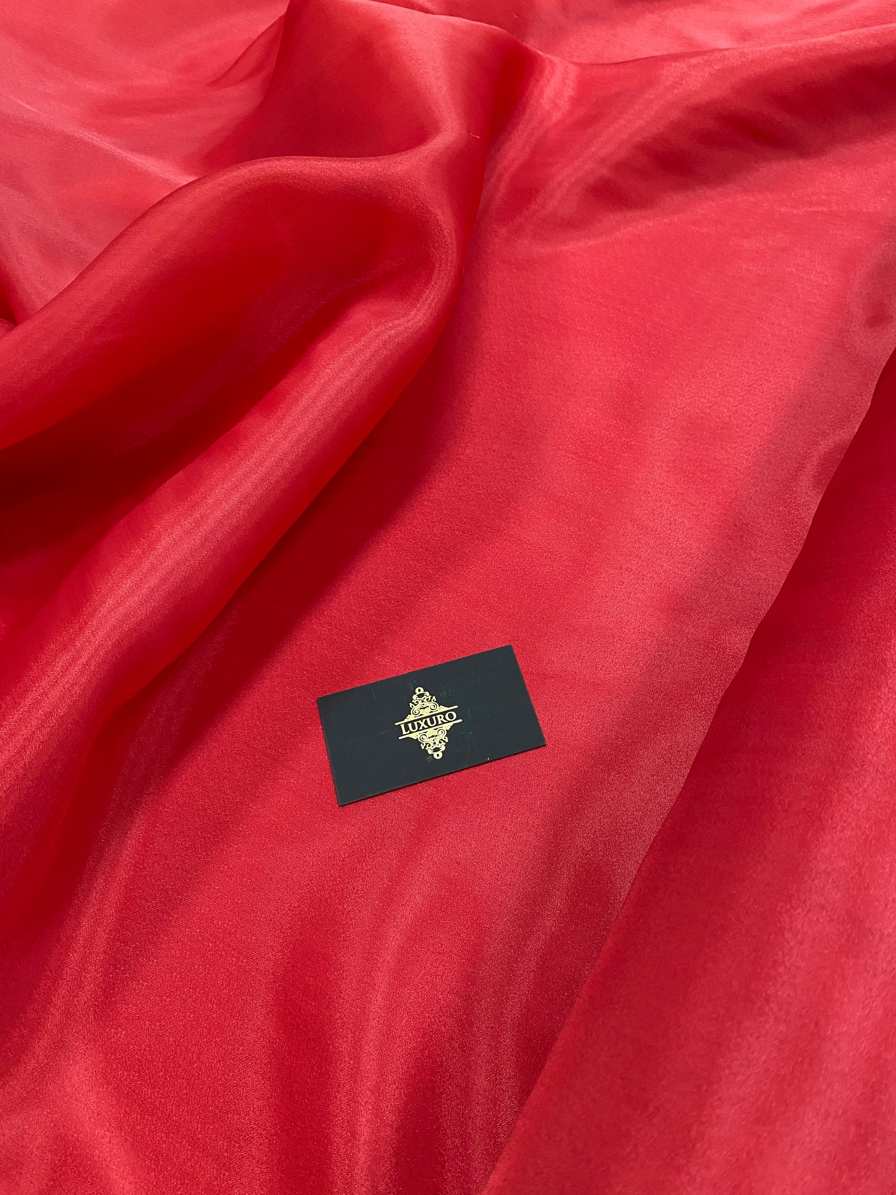 Organza Gyöngyházvörös Élénk - 3 m Szélesség
