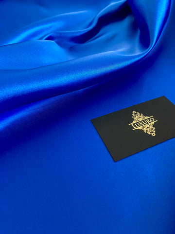 Tafta Fixa Premium Sidefata Albastru Royal