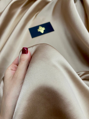 Tafta Fixa Premium Sidefata Nude Inchis