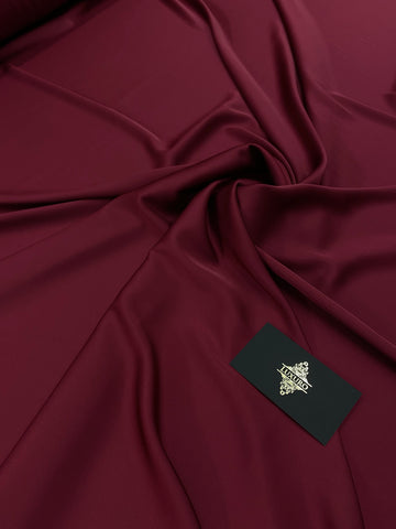 Szatén Rugalmas Selymes Prémium Bordeaux