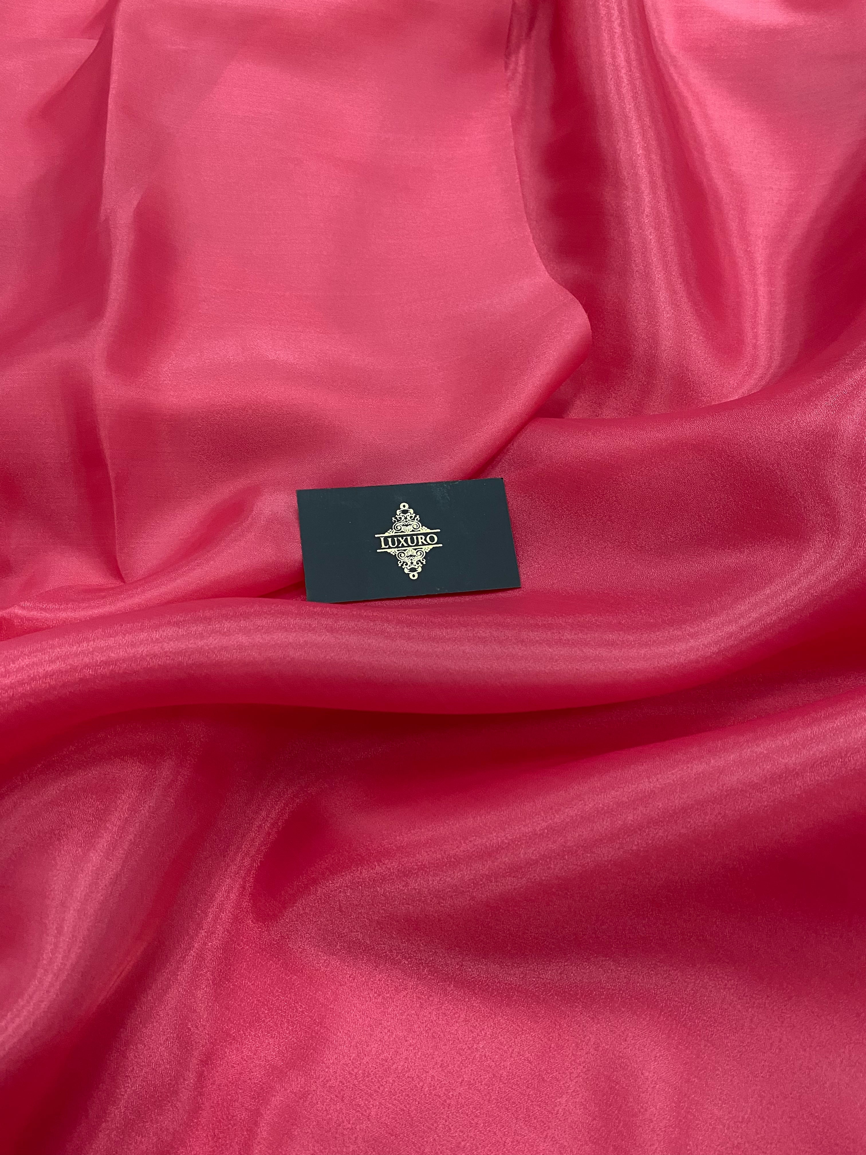Organza Gyöngyházvörös Világos - 3 m Szélesség