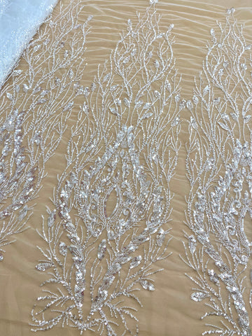 Dantela Couture Diamond Geometriai Modell, Gyöngyökkel és Flitterekkel