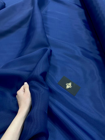 Organza Sidefata Bleumarin -  3 m Latime