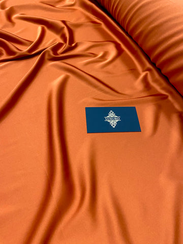 Szatén elasztikus prémium terrakotta