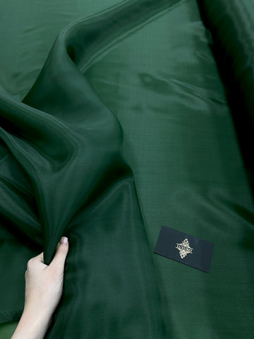 Sötétzöld gyöngyház organza - 3 m szélesség