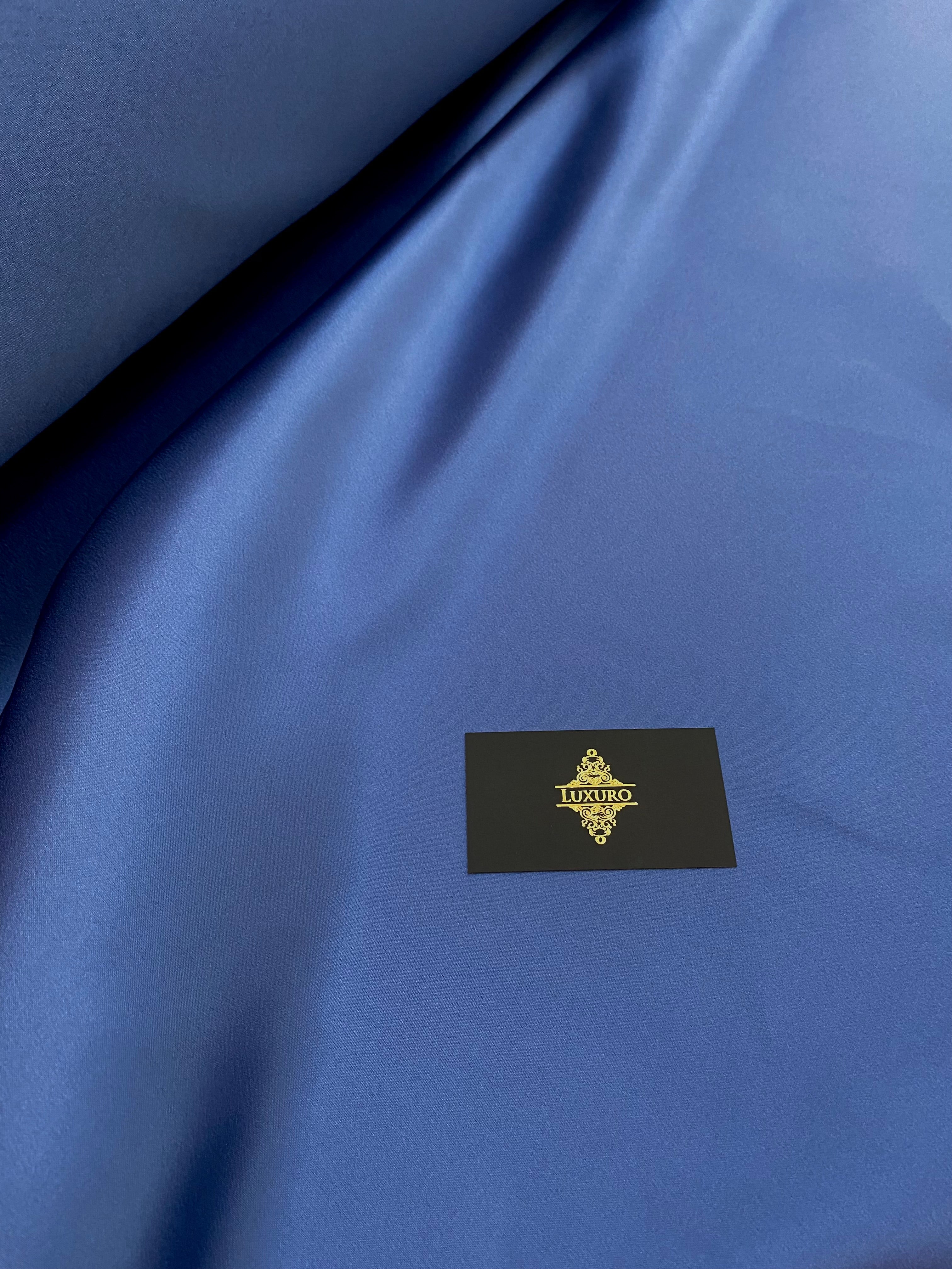 Tafta Fixa Premium Sidefata Albastru Marin