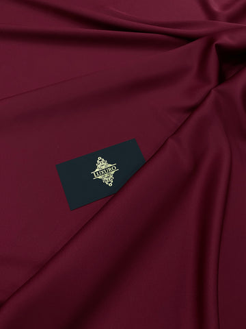 Szatén Rugalmas Selymes Prémium Bordeaux