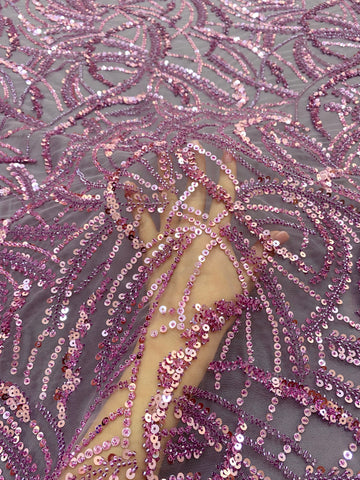 Dantela Couture Por, Lineáris és Levélmintás, Gyöngyökkel és Flitterekkel