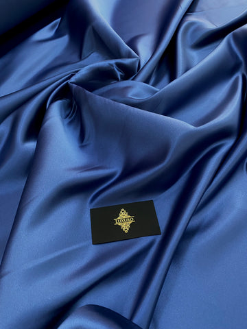 Tafta Fixa Premium Sidefata Albastru Marin