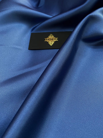 Tafta Fixa Premium Sidefata Albastru Marin