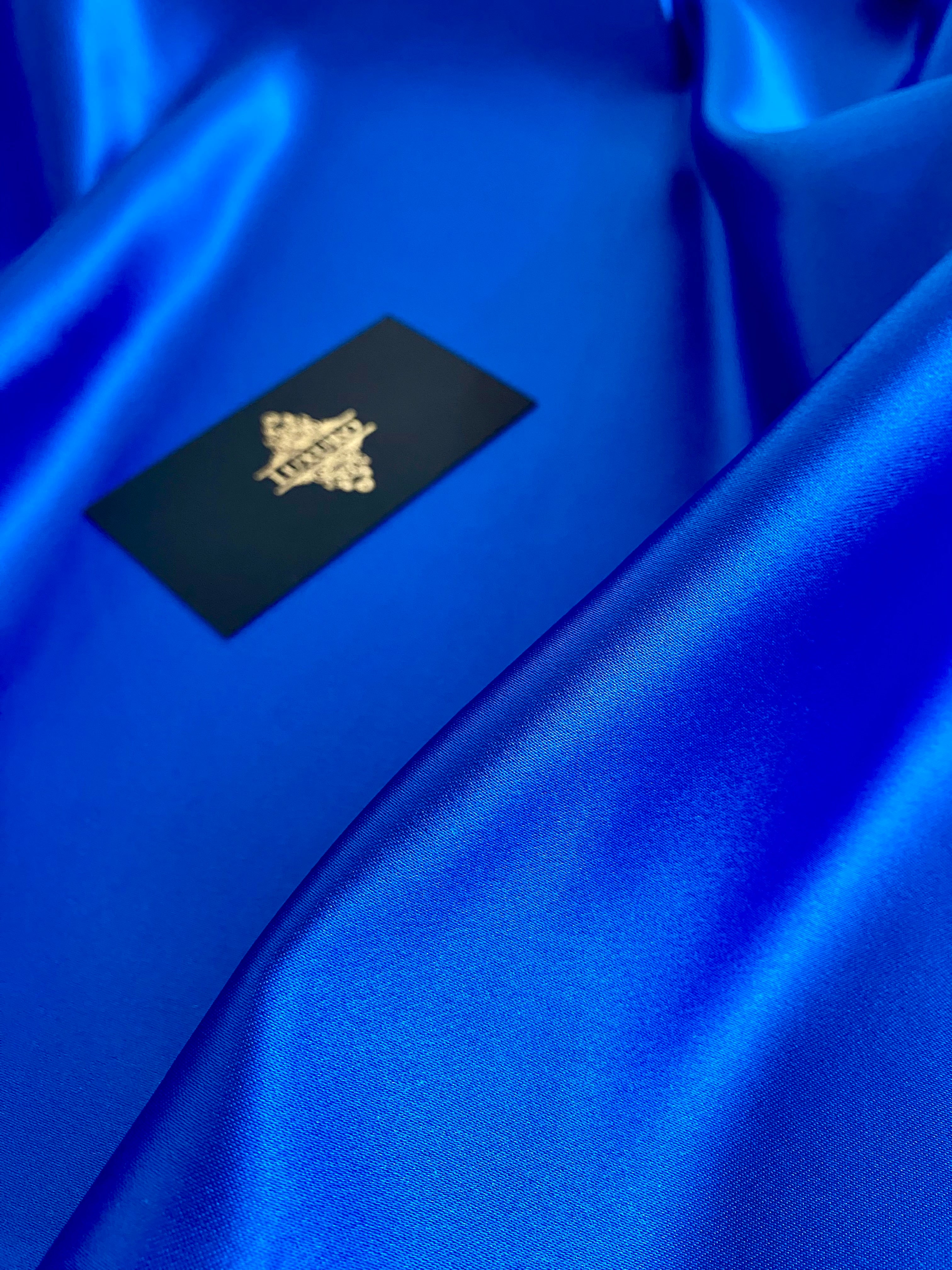 Tafta Fixa Premium Sidefata Albastru Royal