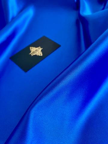 Tafta Fixa Premium Sidefata Albastru Royal