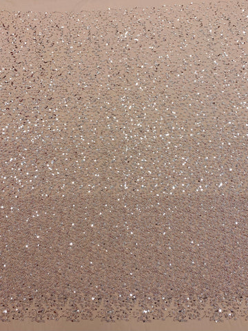 Csipke Couture arany rózsaszín átmenetes, gyöngyökkel, gyöngyökkel és flitterekkel