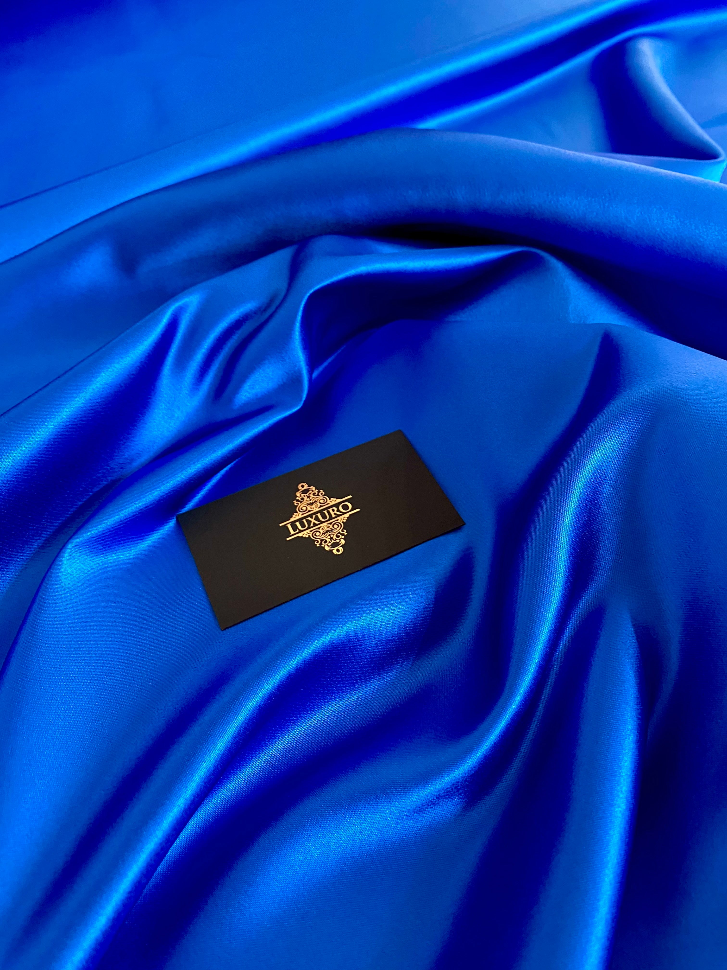 Tafta Fixa Premium Sidefata Albastru Royal