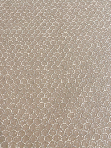 Dantela Ivory cu Model Geometric, cu Perle si Paiete