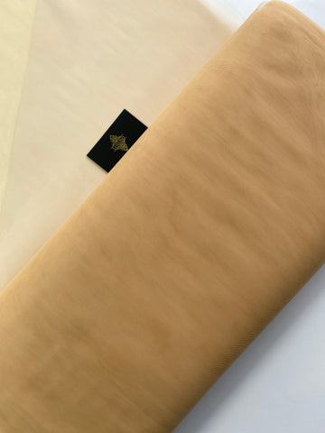 Tüll Klasszikus Világos Nude - 3 m Szélesség