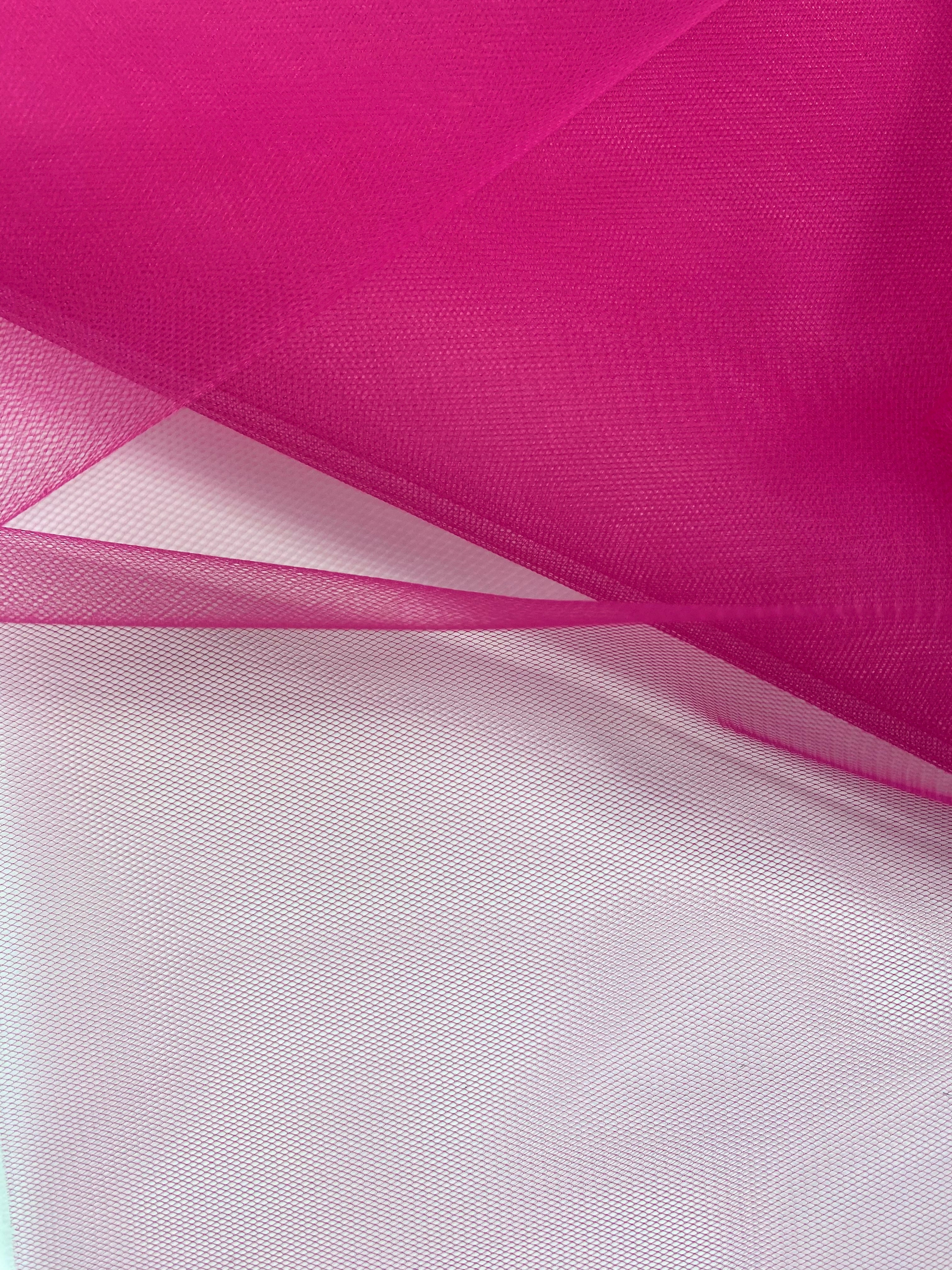 Tüll Klasszikus Világos Magenta - 3 m Szélesség