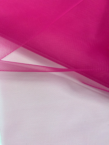 Tüll Klasszikus Világos Magenta - 3 m Szélesség