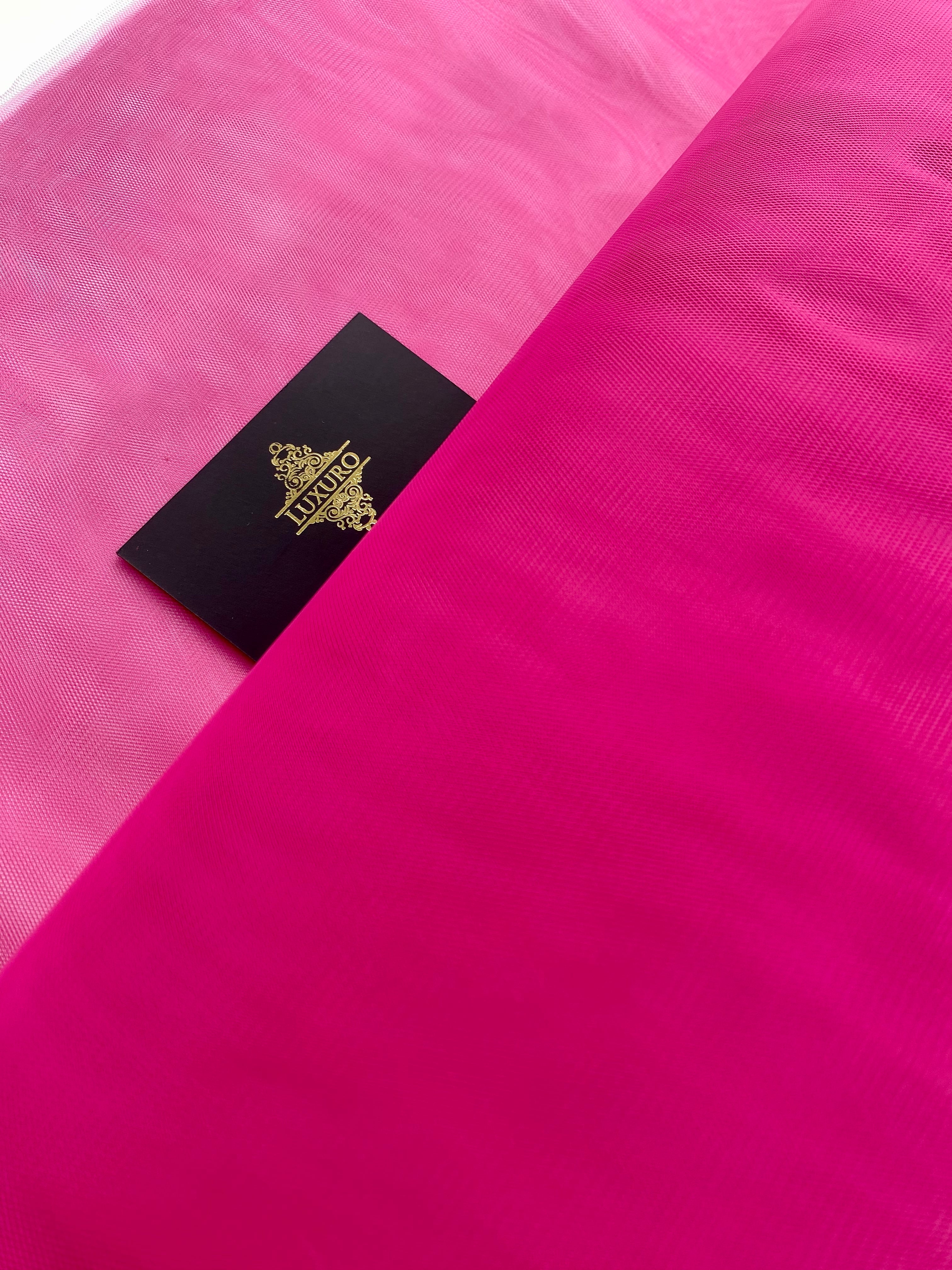 Tüll Klasszikus Világos Magenta - 3 m Szélesség