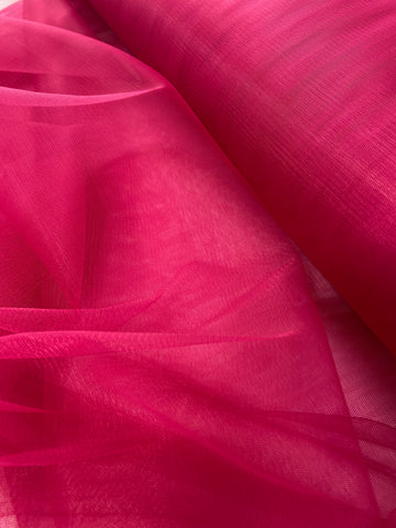 Tüll Klasszikus Sötét Magenta - 3 m Szélesség