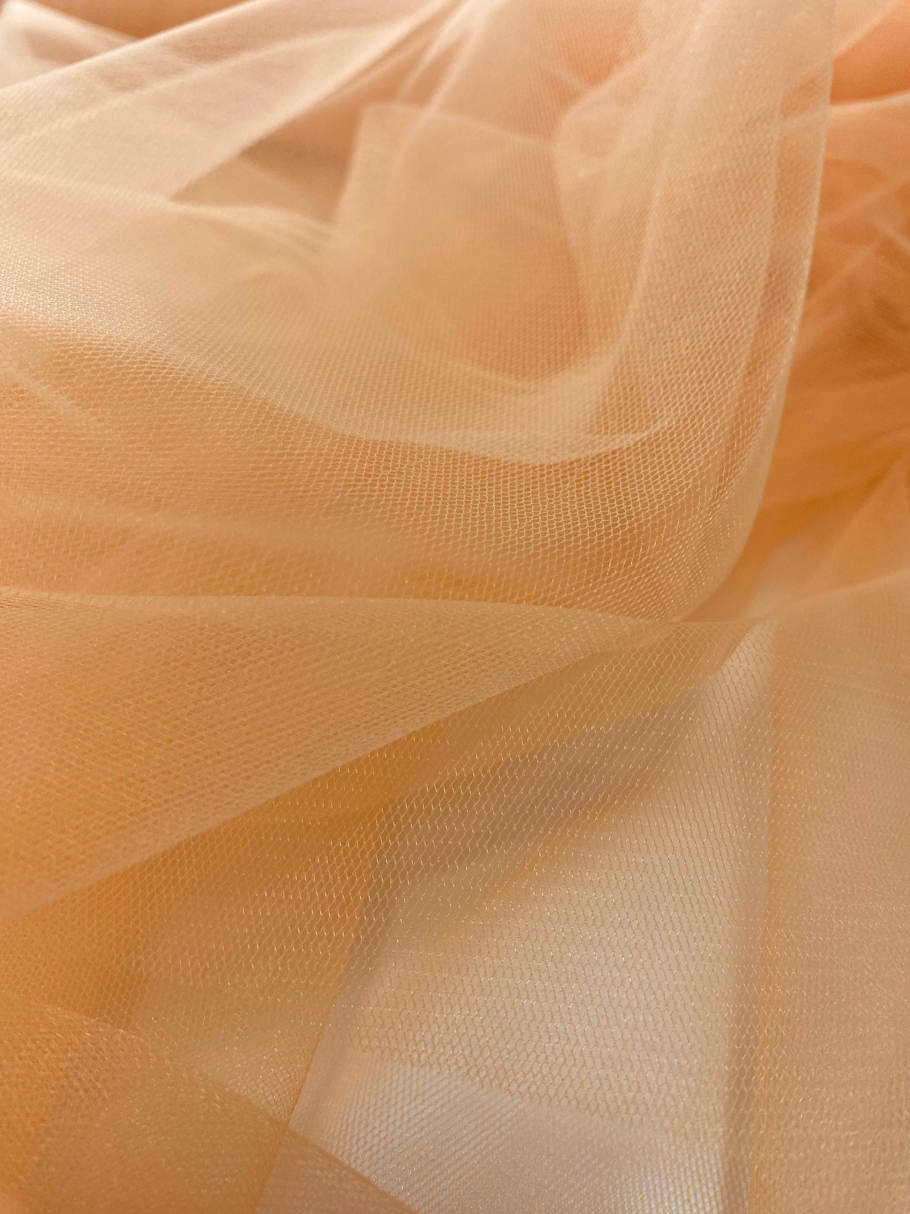 Tulle Clasic Portocaliu Deschis - 3 m Latime