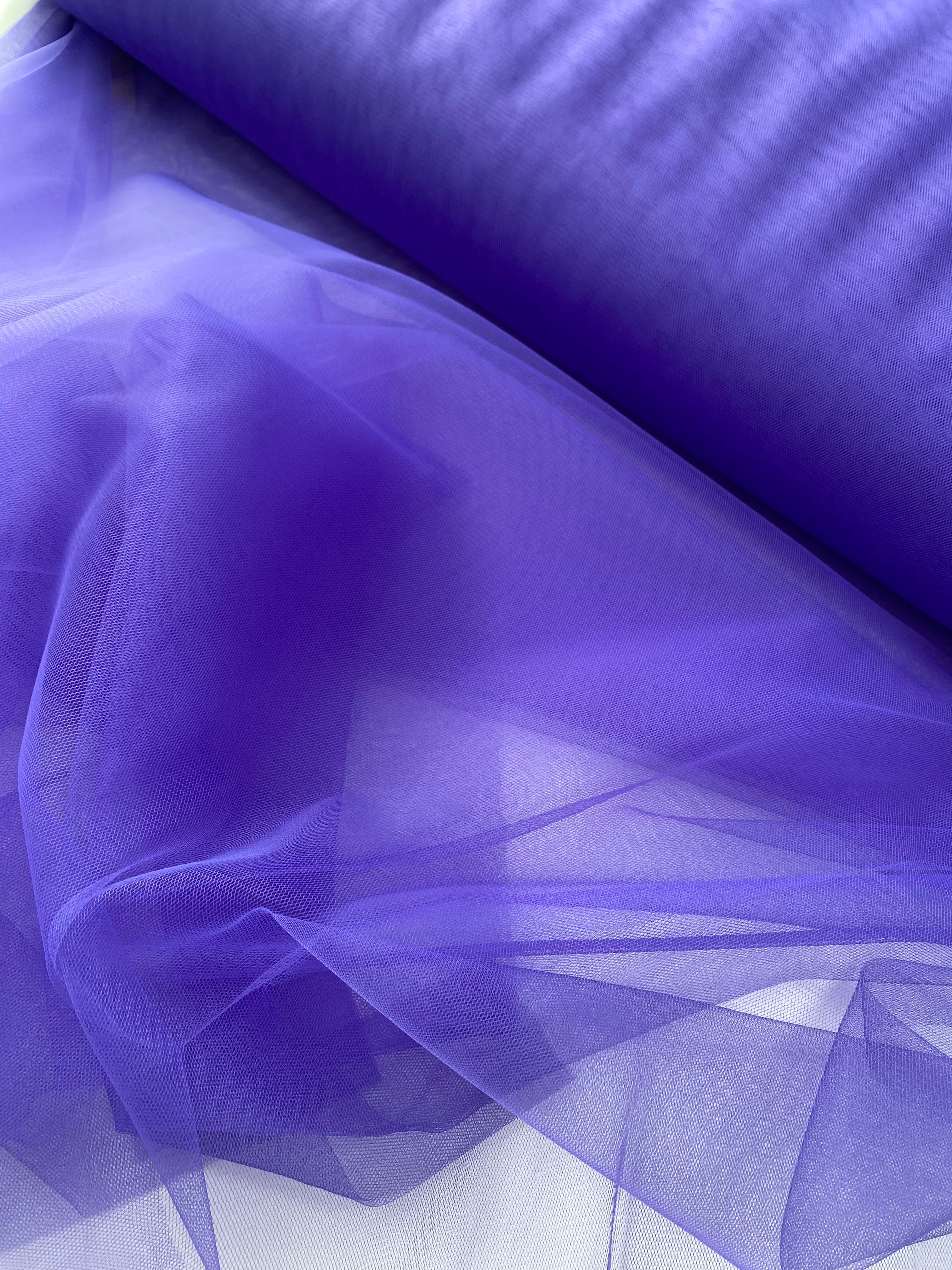 Tüll Klasszikus Indigo - 3 m Szélesség