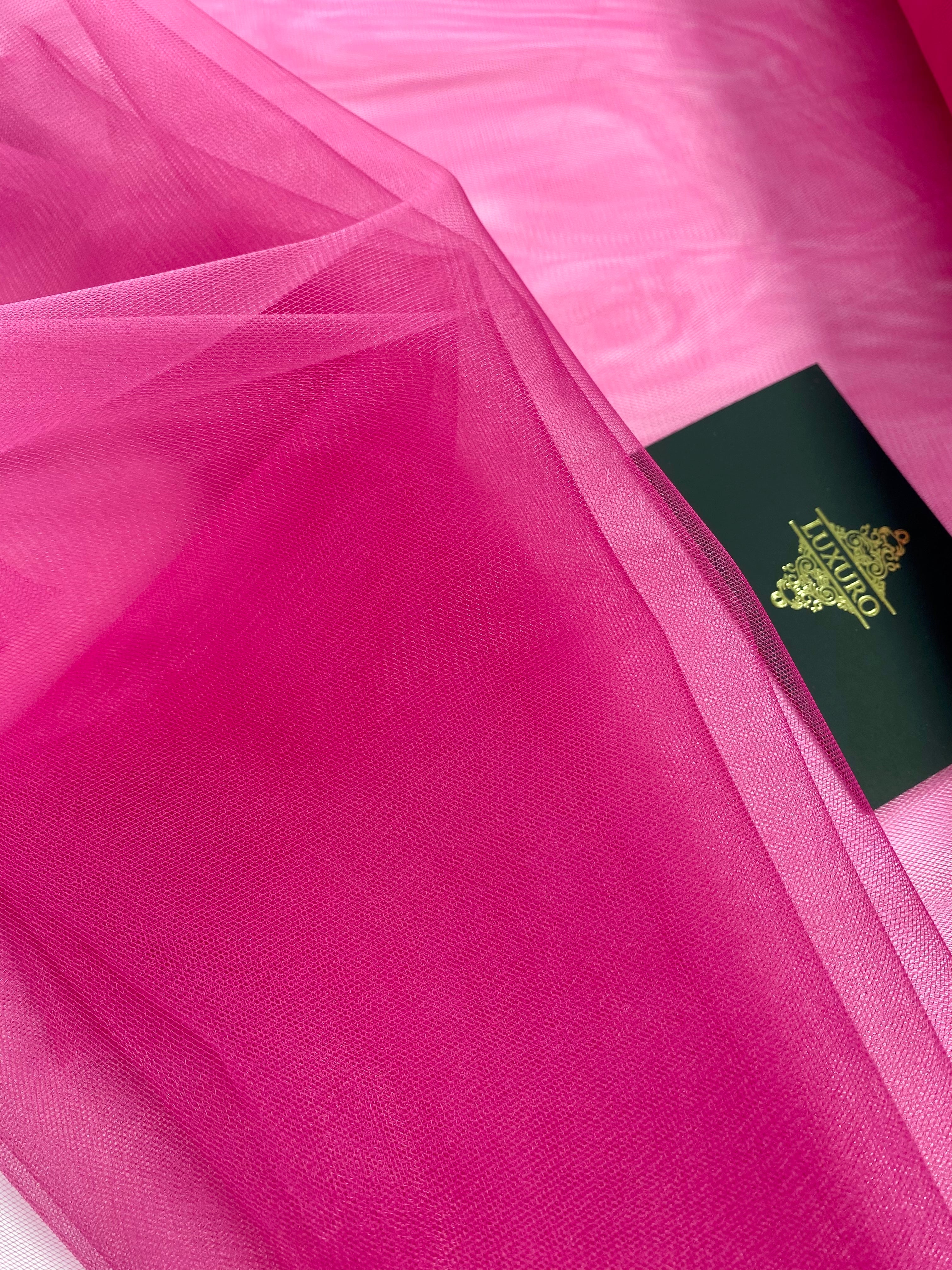 Tüll Klasszikus Világos Magenta - 3 m Szélesség